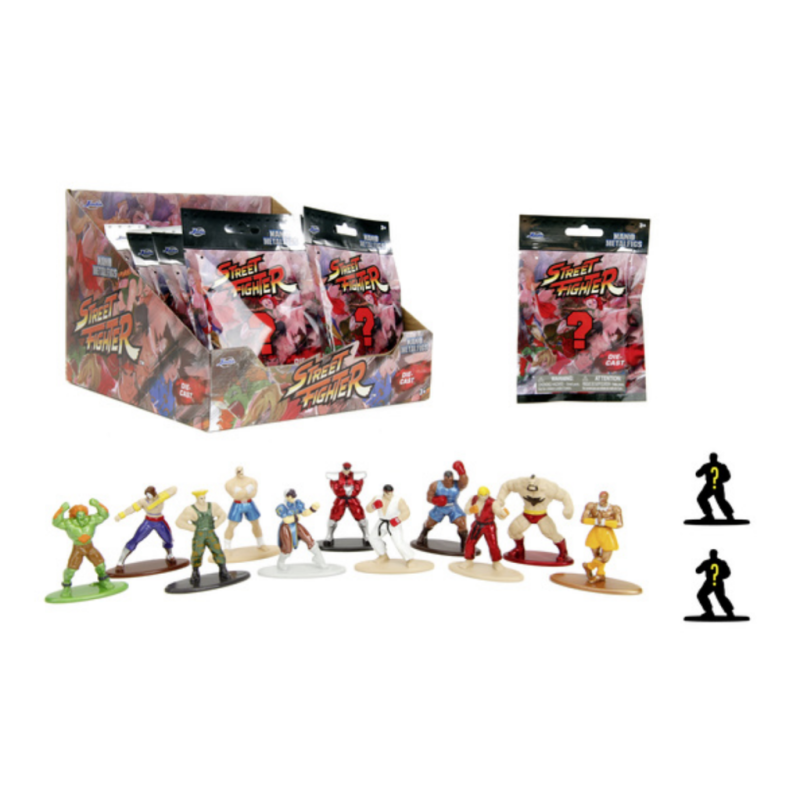STREET FIGHTER -Display Figurines Nano Mystery 12 Assortiments - 24pc