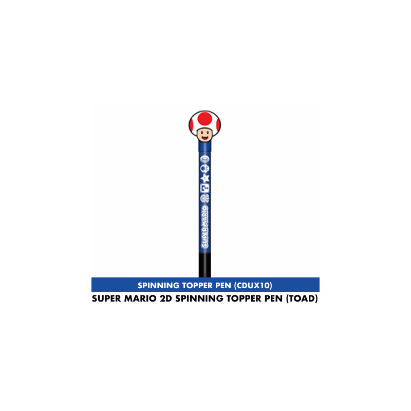 SUPER MARIO - Toad - 2D Spinning Topper Pen