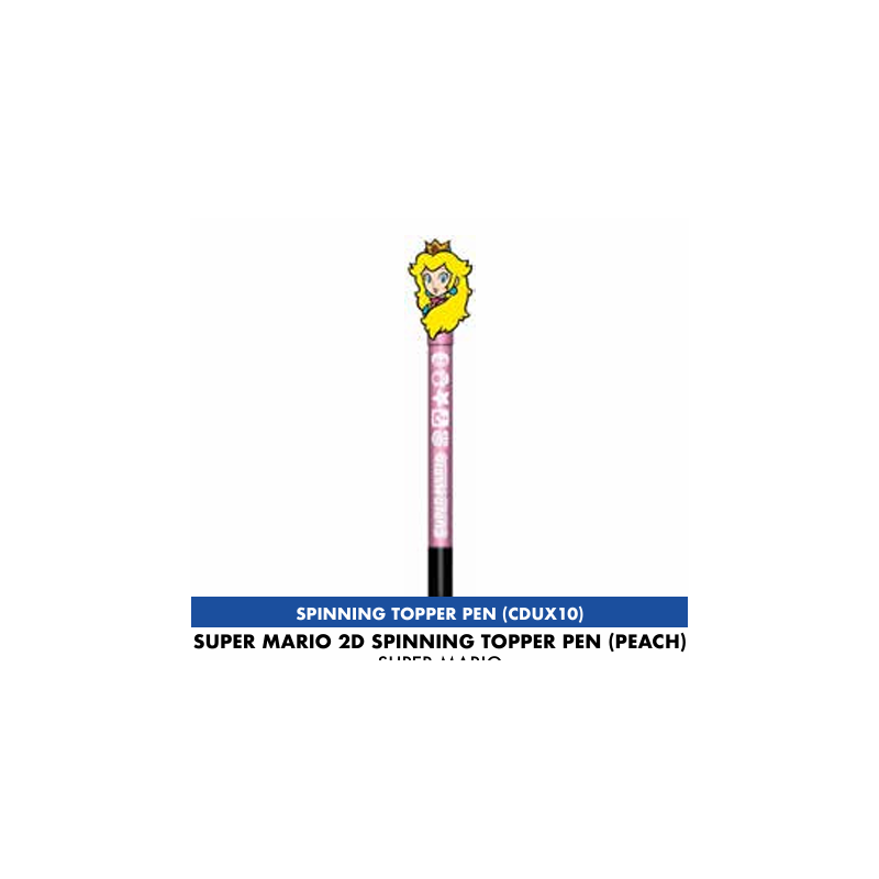 SUPER MARIO - Peach - 2D Spinning Topper Pen