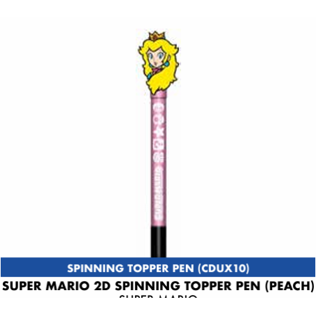 SUPER MARIO - Peach - 2D Spinning Topper Pen