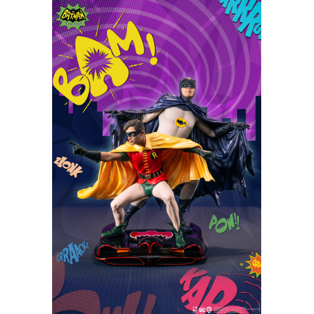 BATMAN - Batman & Robin "1966" - Statuette Diorama 1/8 23cm