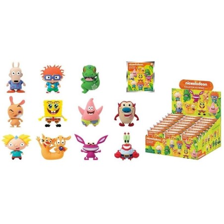NICKELODEON CLASSIC -  Series 1 - 3D Foam Bag Clip (Display 24 Pcs)