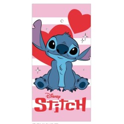 DISNEY - Stitch "Coeur" - Serviette de Plage - 70x140cm