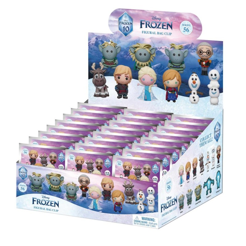 LA REINE DES NEIGES - Series 59 - 3D Foam Bag Clip (Display 24 Pcs)