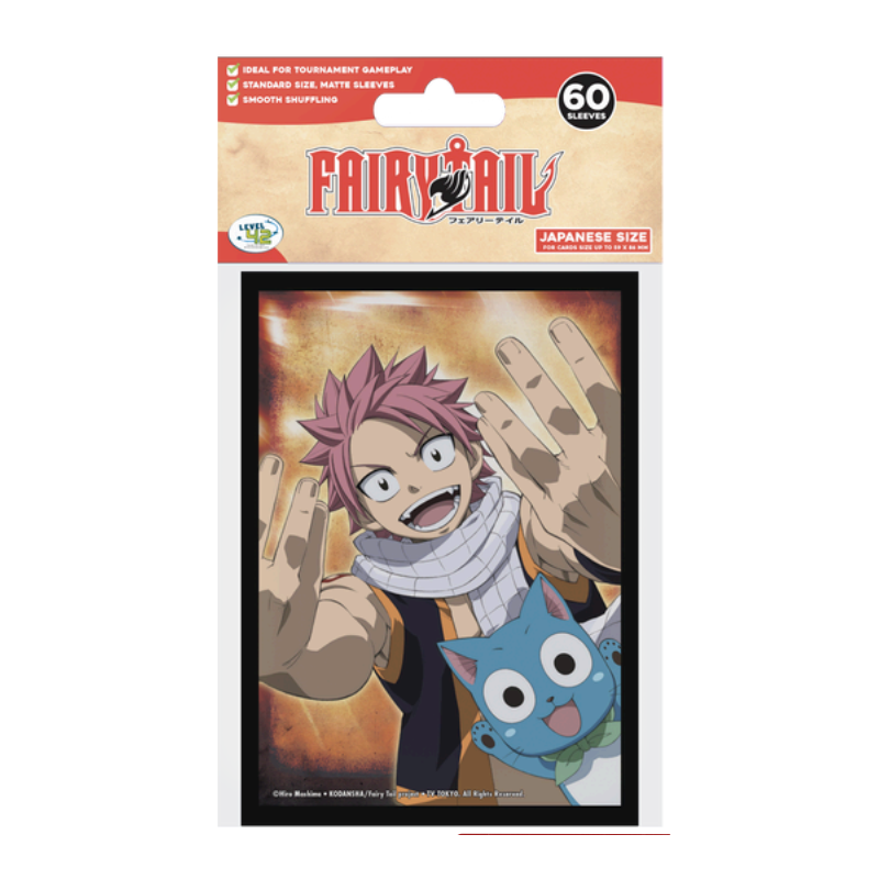 FAIRY TAIL - Natsu et Happy -Protège-cartes Taille Japonaise (62x89mm)