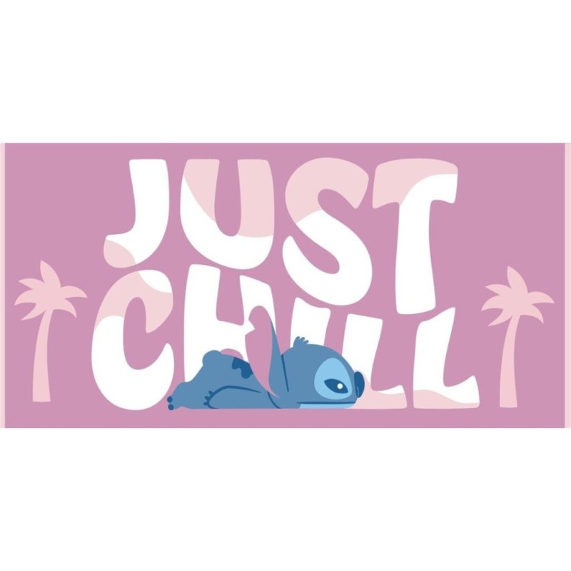 DISNEY - Stitch "Just Chill" - Serviette de Plage 70x140cm