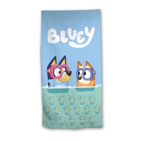 BLUEY - Bluey et Bingo à la plage - Serviette de Plage 70x140cm
