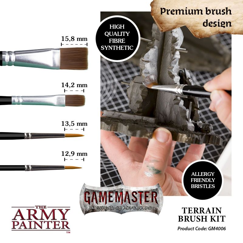 GameMaster Kit de pinceaux à décors