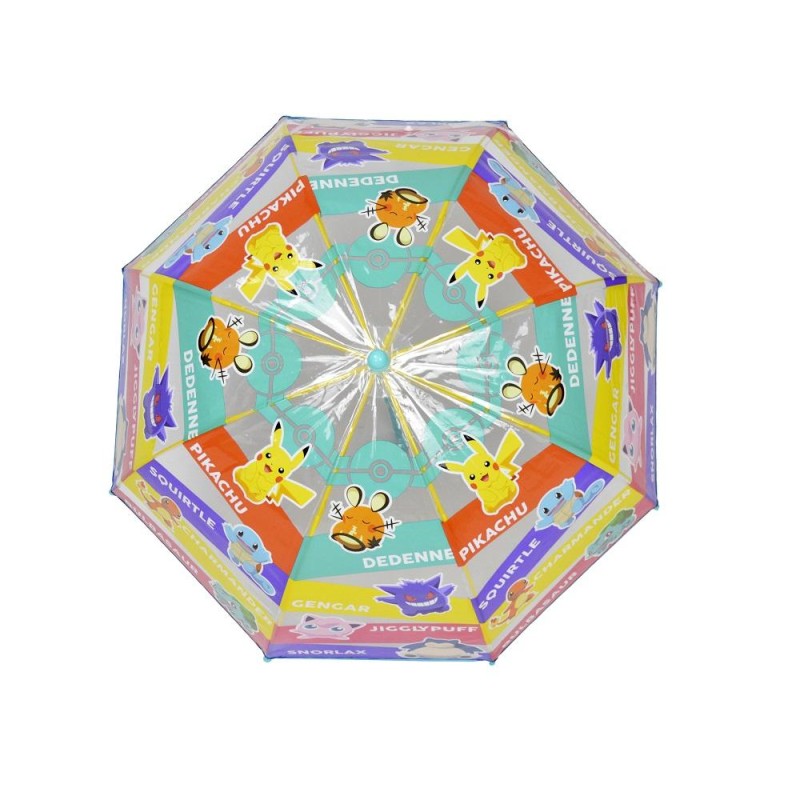 POKEMON - Pikachu & Friends - Parapluie Transparent Manuel 48 cm