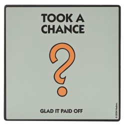 MONOPOLY - Took a Chance - Sous Verre Carré en Céramique