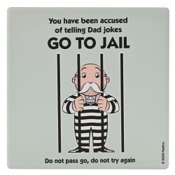 MONOPOLY - Go to Jail - Sous Verre Carré en Céramique