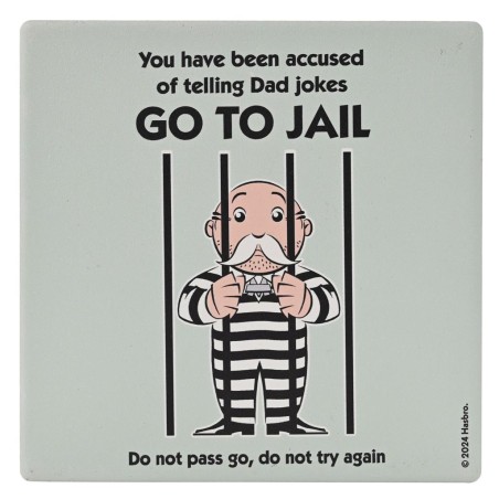 MONOPOLY - Go to Jail - Sous Verre Carré en Céramique