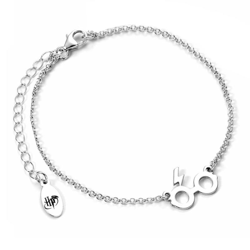 HARRY POTTER - Lunettes & Eclair - Bracelet Argent