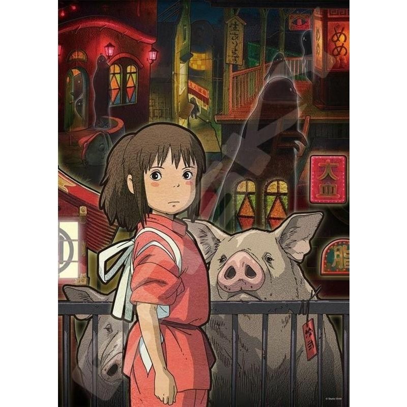 LE VOYAGE DE CHIHIRO - De l'autre côté du tunnel - Puzzle Vitrail 500P