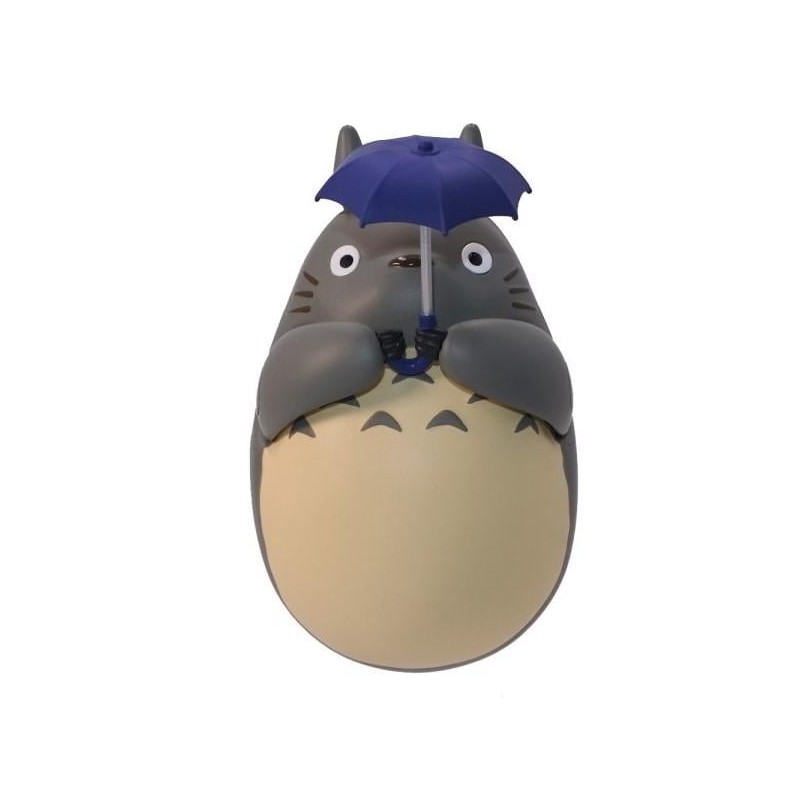 MON VOISIN TOTORO - Totoro Gris Parapluie - Figurine Culbuto 7.3cm