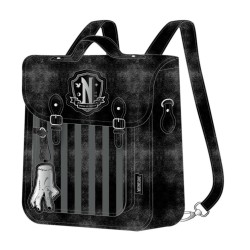MERCREDI - Nevermore - Sac à Dos Rétro Convertible '22,5x 22,5 x 7cm'