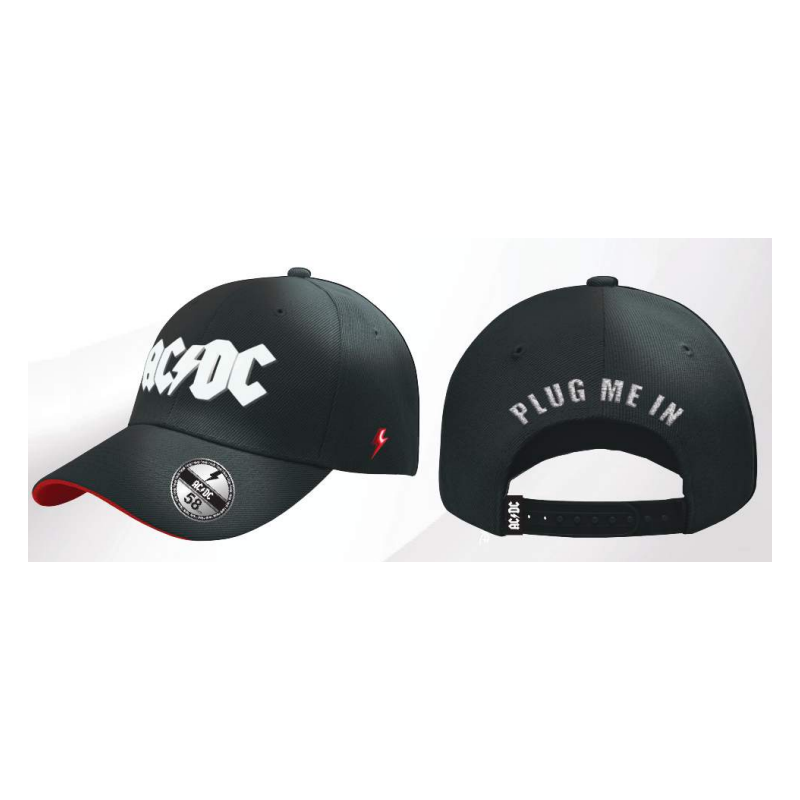 AC/DC - Plug Me In - Casquette de Baseball "Washed"