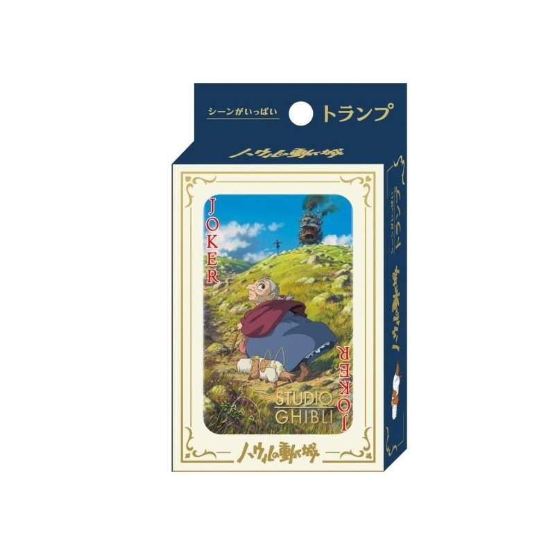 GHIBLI - Le Château ambulant - Jeu de cartes à jouer (54 cartes)