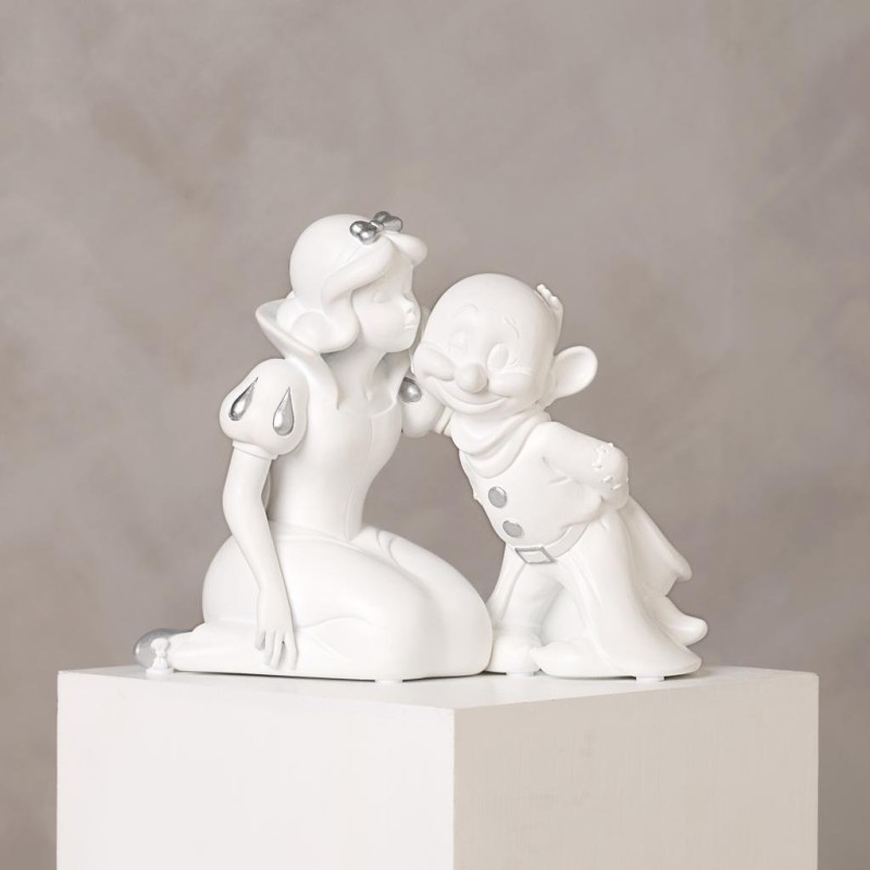 DISNEY - 'White&Silver' - Blanche-Neige & Simplet - Tirelire - 17cm