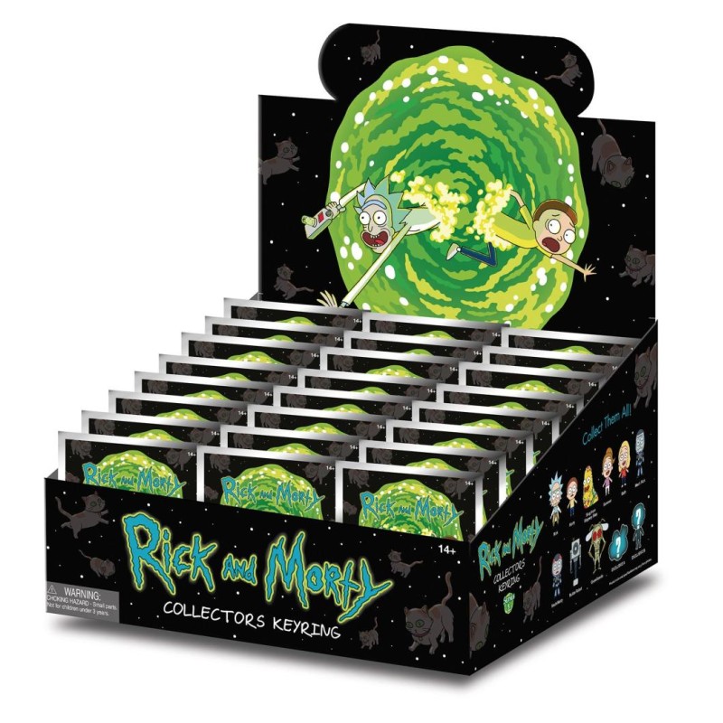 RICK & MORTY - Series 1 - 3D Foam Bag Clip (Display 24 Pcs)
