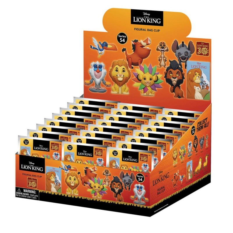 LE ROI LION - 30ème Anniversaire - 3D Foam Bag Clip (Display 24 Pcs)