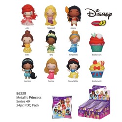 DISNEY - Princesse - 3D Foam Bag Clip (Display 24 Pcs)