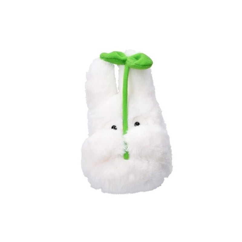 MON VOISIN TOTORO - Totoro Blanc avec feuille - Peluche Nakayoshi