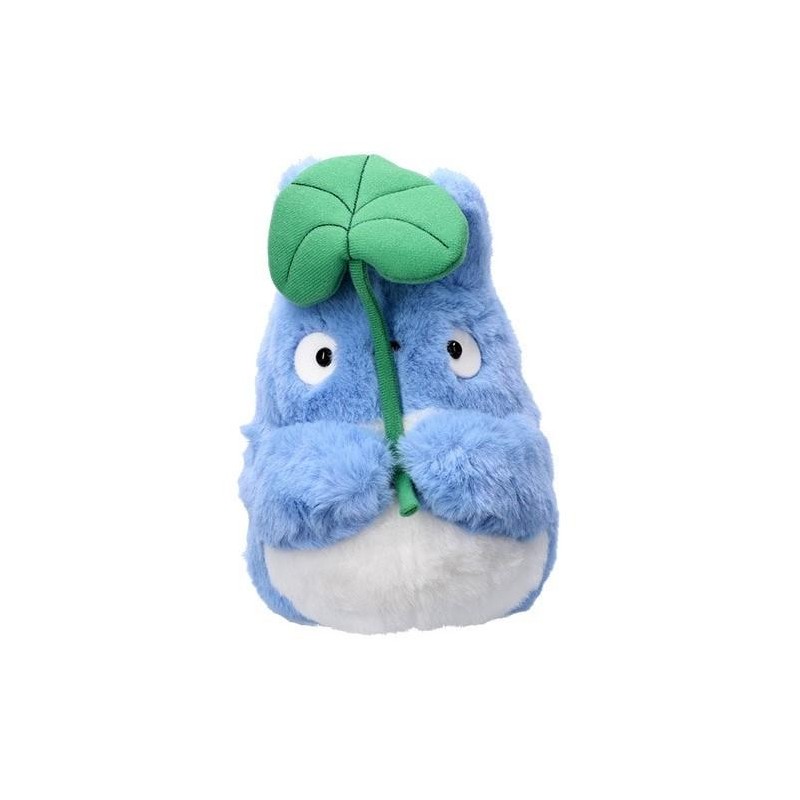 MON VOISIN TOTORO - Totoro Bleu avec feuille - Peluche Nakayoshi