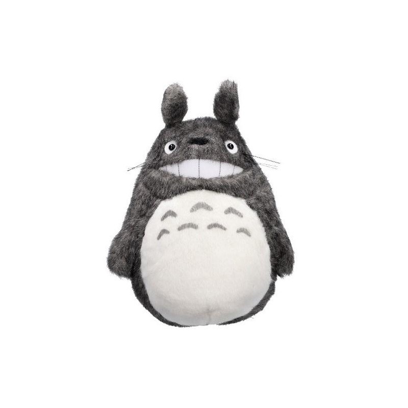 MON VOISIN TOTORO - Totoro Gris Souriant - Peluche Acrylique M