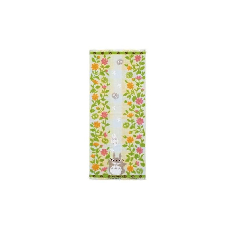 MON VOISIN TOTORO - Totoro Jardin de fleurs - Serviette 34x80cm