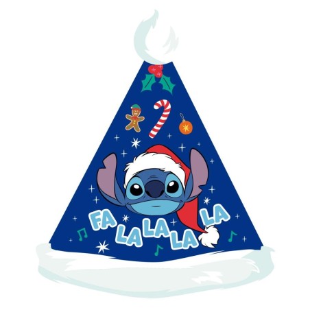 STITCH - Bonnet de Noël - 37 cm