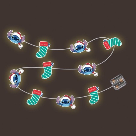 STITCH - Guirlande Lumineuse Noël - 10 LED - 1,65m
