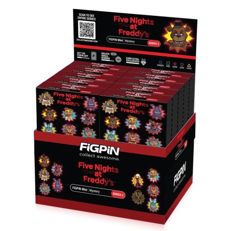 FIVE NIGHTS AT FREDDY'S -Series 2-Mystery Mini Pins (Display 10 Pin's)