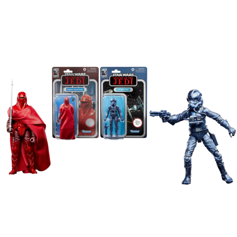 STAR WARS -Garde Empereur & Pilote TIE - Pack 2 Fig. Black Series 15cm
