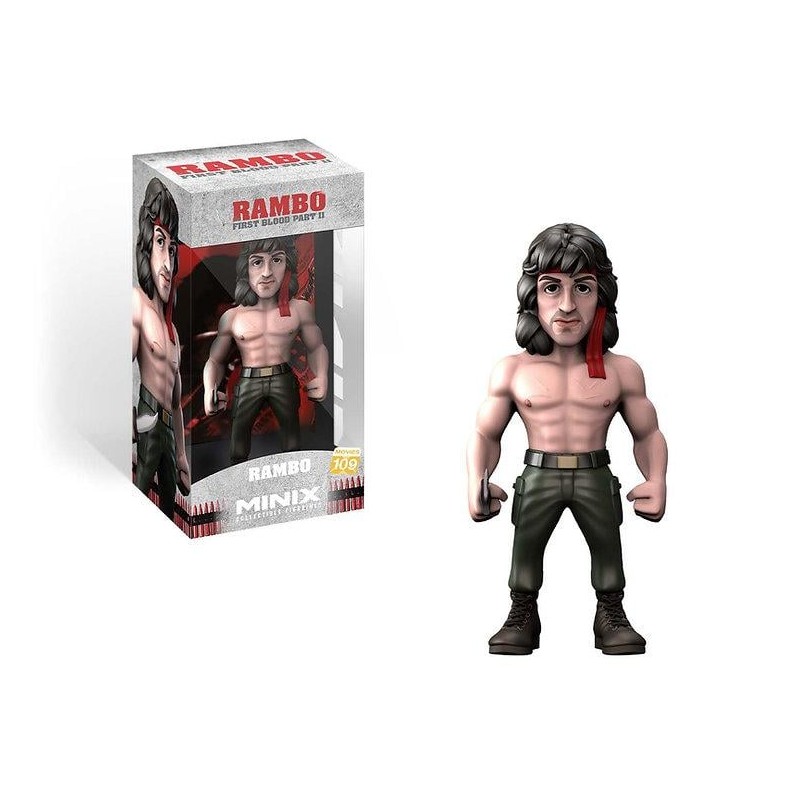 RAMBO - Rambo avec Bandana - Figurine Minix  12cm
