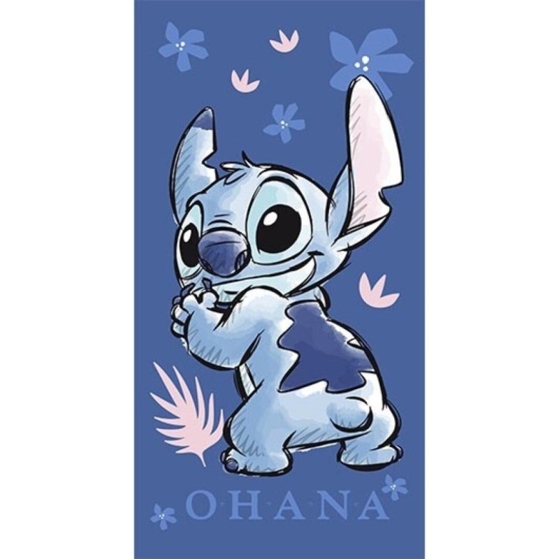 LILO & STITCH - Ohana - Serviette de Plage 100% Polyester 70x140cm