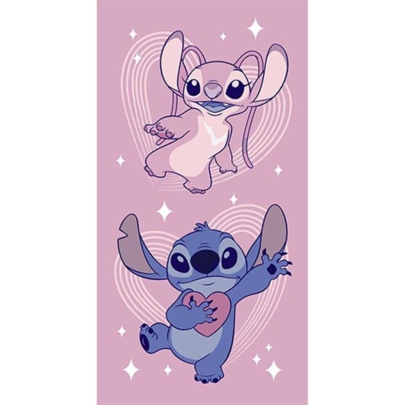 LILO & STITCH - Angel - Serviette de Plage 100% Polyester 70x140cm