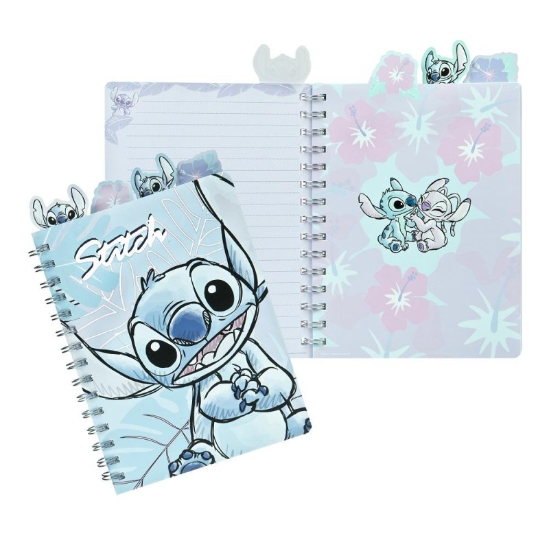 STITCH - Watercolor - Notebook A5 + 4 Séparateurs