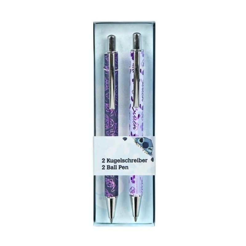 STITCH - Watercolor - Gift Box de 2 Stylos-Bille