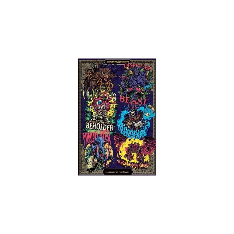 DONJONS ET DRAGONS - Monsters of the Realm - Poster 61 x 91cm