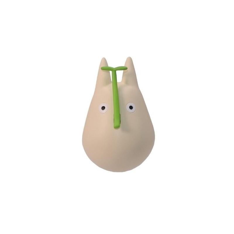 MON VOISIN TOTORO - Totoro Blanc avec feuille - Figurine Culbuto 4.9cm