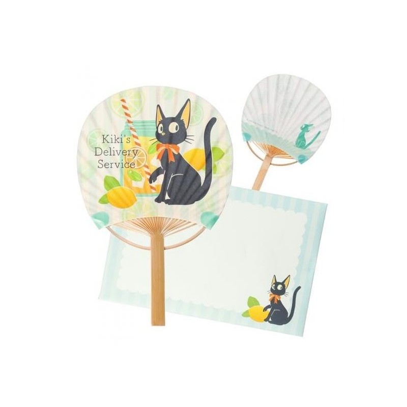 KIKI LA PETITE SORCIERE - Jiji avec Citron - Eventail & Enveloppe