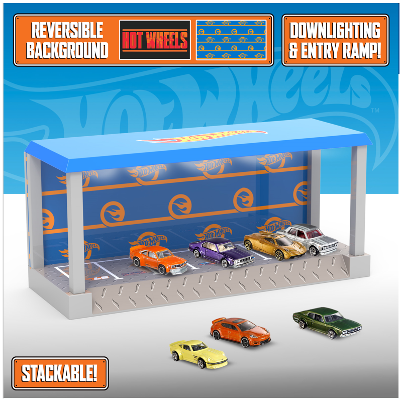 HOT WHEELS - Garage - Boite Display avec Lampe