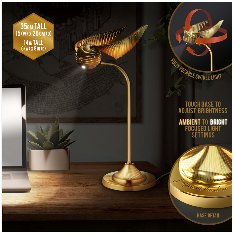 HARRY POTTER - Vif d'Or - Lampe de Bureau 36cm