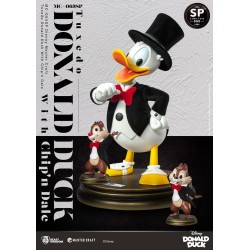 DISNEY 100 - Donald Duck avec Tic & Tac - Statuette Master Craft 40cm