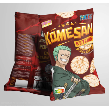 ONE PIECE - Komesan 'Chips De Riz' - Zoro - 60g - Ketchup