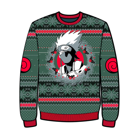 NARUTO - Kakashi - Pull de Noël Homme (L)