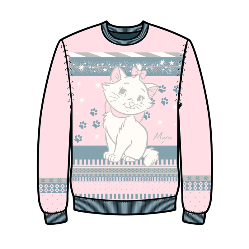LES ARISTOCHATS - Marie - Pull de Noël Femme (S)