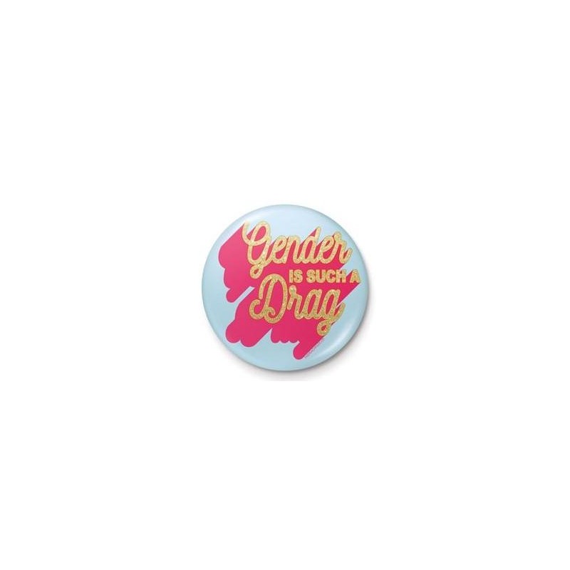 DIVERS - The Peach Fuzz "Gender is such a drag" - Button Badge 25mm