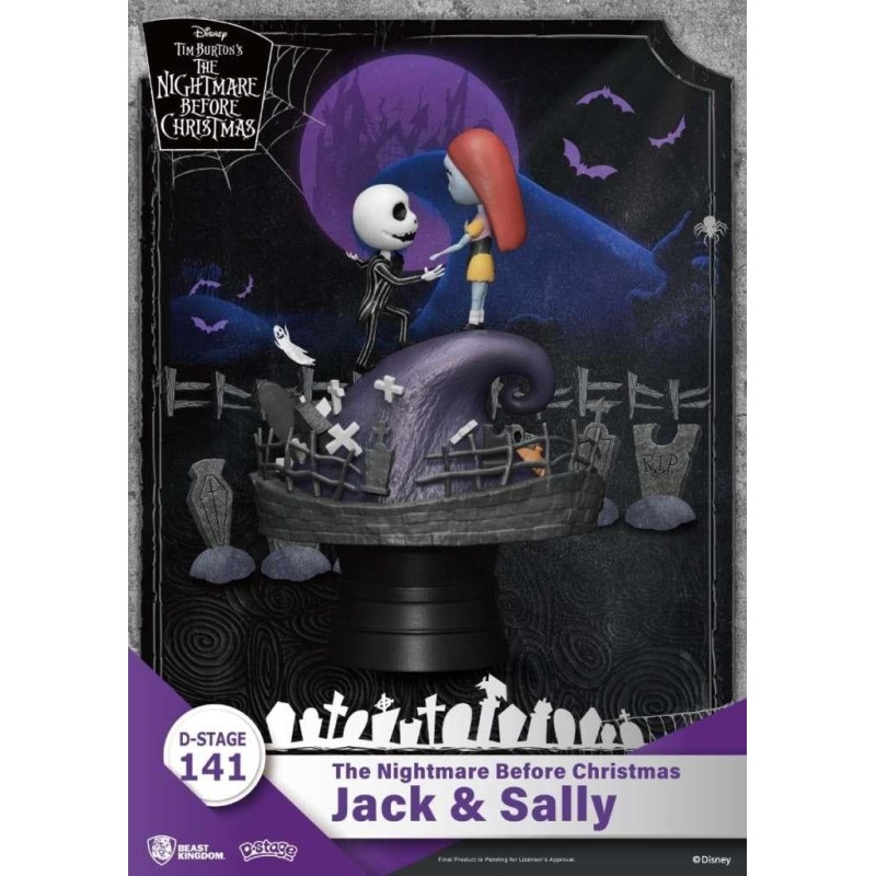 L'ETRANGE NOEL DE MONSIEUR JACK - Jack & Sally - Diorama D-Stage 15cm